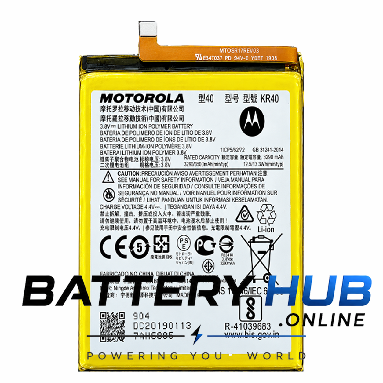 Moto One Action Battery KR40 3500mAh