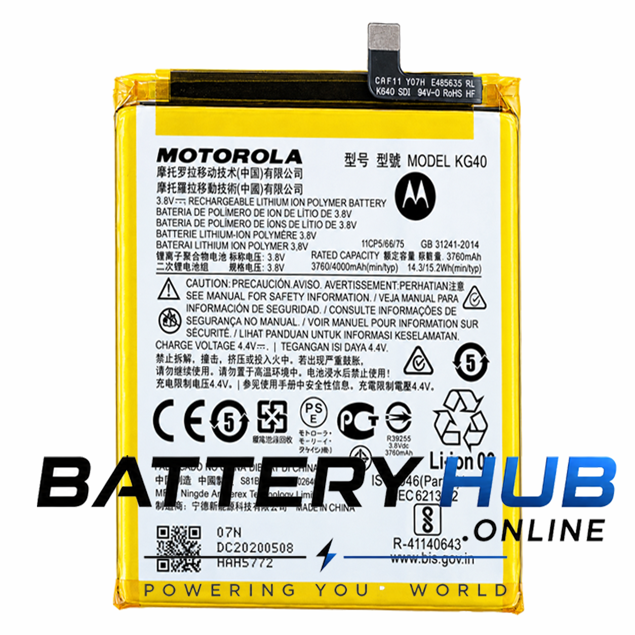 Moto G8 Play Battery KG40 4000mAh