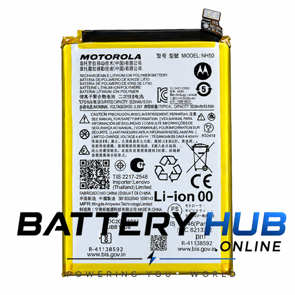 Original Motorola Moto G53 5G Battery NH50 5000mAh Replacement
