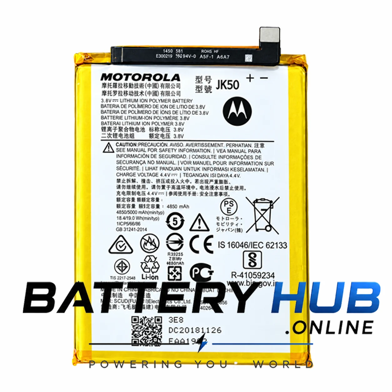 Motorola Moto G50 G31 G30 G20 G10 G9 Battery JK50 5000mAh