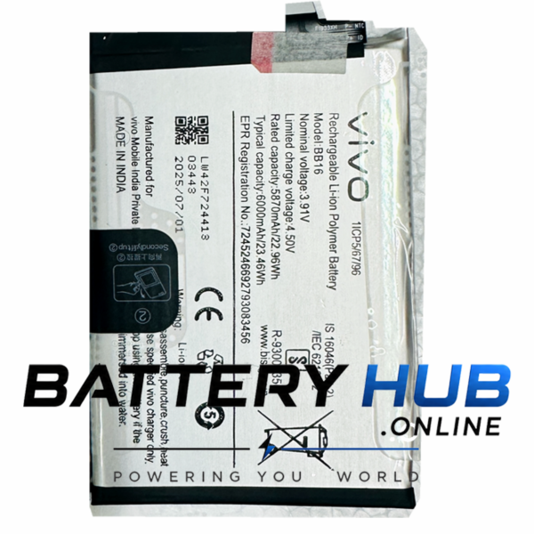 Vivo T4 Lite 5G V2509 Battery BB16