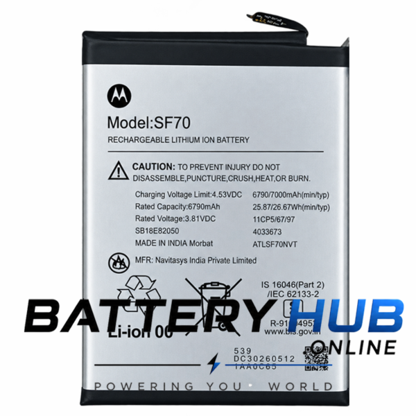 Moto G57 Power 5G Battery SF70 7000mAh