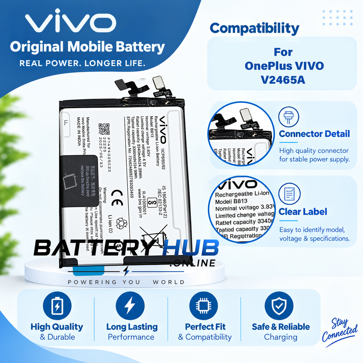Vivo S30 Pro Mini V2465A Battery BB13