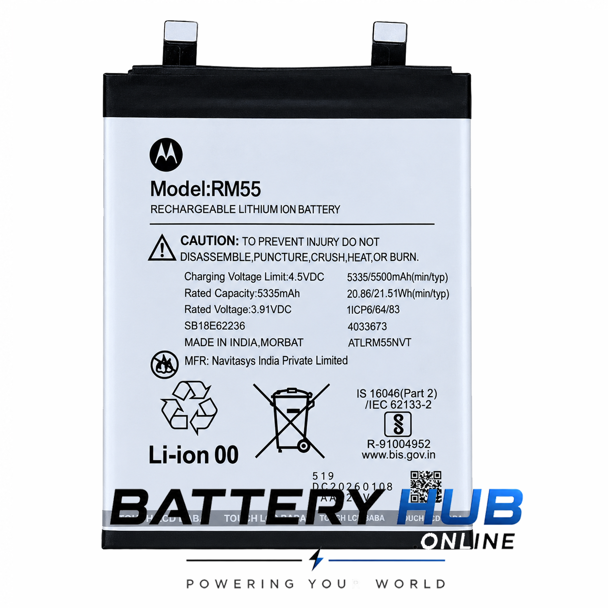 Motorola Edge 60 Fusion Battery 5500mAh