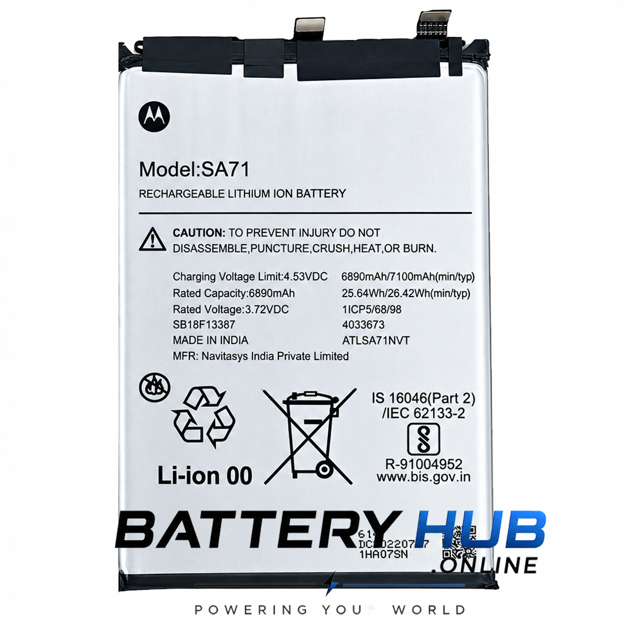 Motorola Edge 70 Max Battery 5000mAh